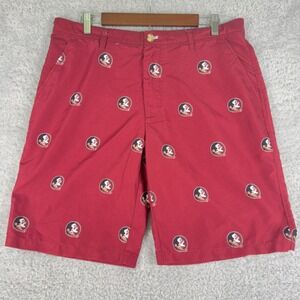 Florida‎ State FSU Mens Ovation Game Golf Shorts Garnet Size 36